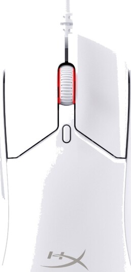 HyperX Pulsefire Haste 2 Gamingmus med RGB - Hvit, 26000 DPI