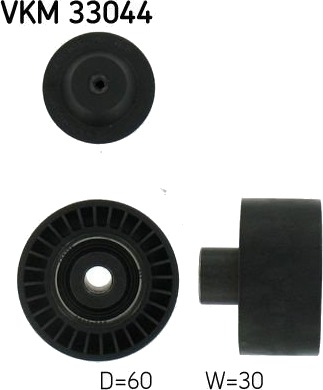 Løpehjul, vifterem SKF VKM 33044