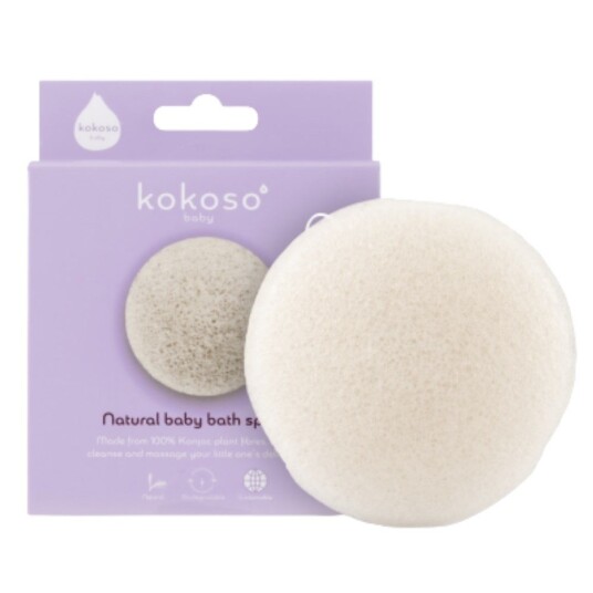 Kokoso baby Natural Baby Bath Sponge 1 stk Kokoso baby Natural Baby Bath Sponge 1 stk