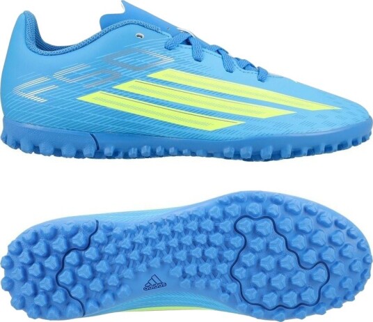 adidas F50 Club Tf Ice Cold Precision   Lucid Ray Blue/gul/light Utility Aqua Barn   Turf (Tf) størrelse 38