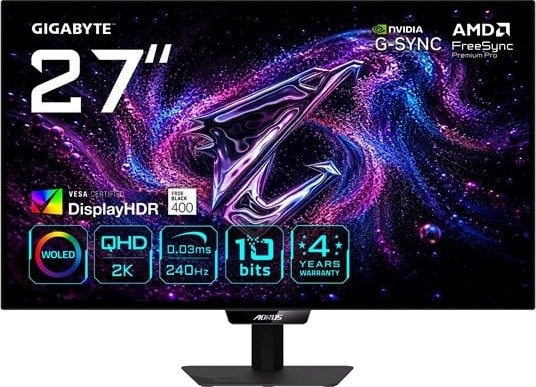 Gigabyte AORUS ELITE FO27Q24G 26.5" QHD 240Hz WOLED FO27Q24G