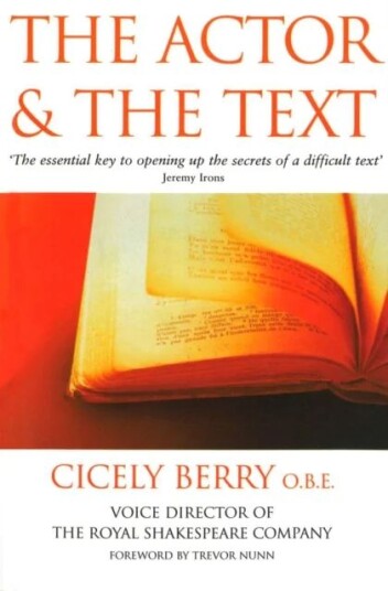 The Actor And The Text Av Cicely Berry