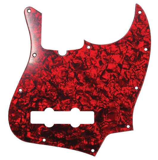D'Andrea J-Bass Pickguard Rød Pearl