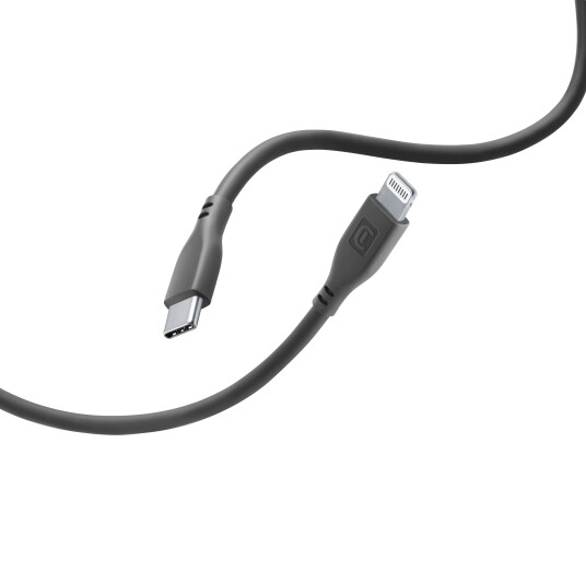 CellularLine ladekabel USB-C til Lightning 1,2m - Grå CellularLine ladekabel USB-C til Lightning 1,2m - Grå