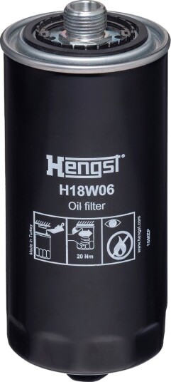 Oljefilter HENGST FILTER H18W06 Oljefilter HENGST FILTER H18W06