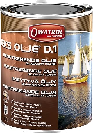 Owatrol deksolje d1 treolje silkematt 1 liter