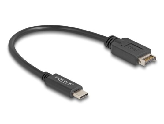 Delock Usb 10 Gbps-Kabel Usb Type-E-Nøkkel A 20 Pins Hann Til Usb Type-C Hann 25 Cm