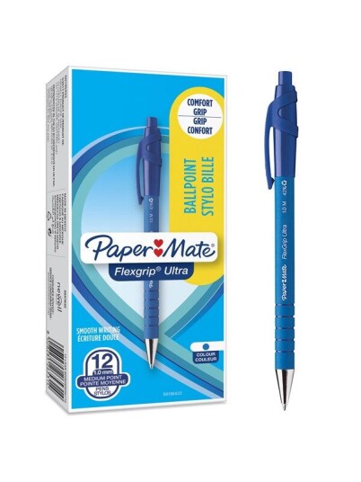 Paper Mate Flexgrip Ultra RTklikk M Blå