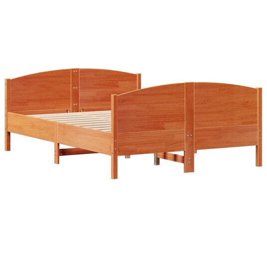  Sengeramme uten madrass brun 150x200 cm heltre furu 8721102941764