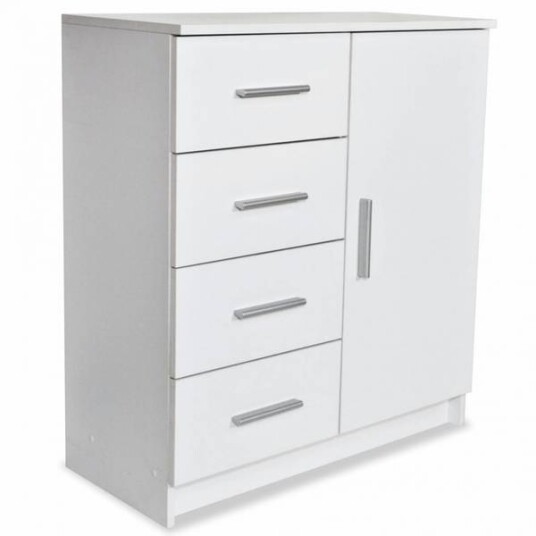 Skjenk sponplate 79x35x88 cm - hvit