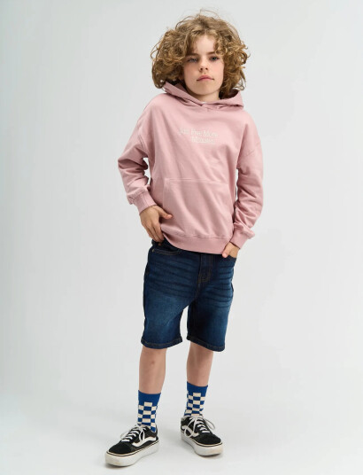 The New Tnsheridan Os Hoodie Pink 122/128