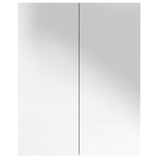 vidaXL Speilskap til bad 60x15x75 cm MDF hvit og eik
