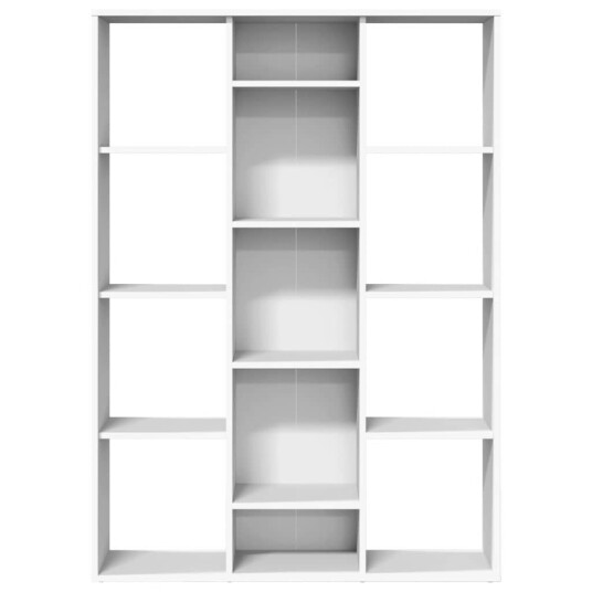 vidaXL Bokhylle/Romdeler hvit 100x24x140 cm konstruert tre