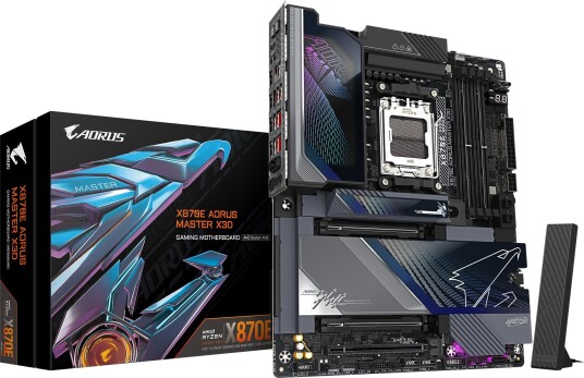 Gigabyte X870E AORUS MASTER X3D Hovedkort AMD AM5 DDR5 ATX