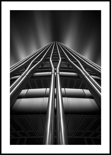 Lines on the skyscraper Poster Plakat / 40x50cm