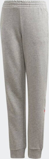 Grå/Rosa Adidas YG E Lin Pant Joggebukse (164 /14 år)