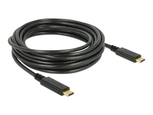 Delock USB type C-kabel - 24 pin USB-C til 24 pin USB-C - 4 m