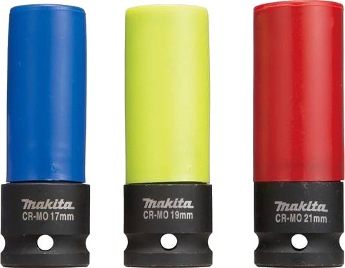 Makita Slagpipesett 1/2" E-12354 3 Deler - 17, 19, 21 mm