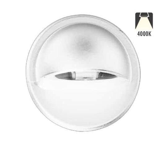 Nordic Terrassebelysning A2 0,4W Kaldhvit IP65 Hvit Dimbar