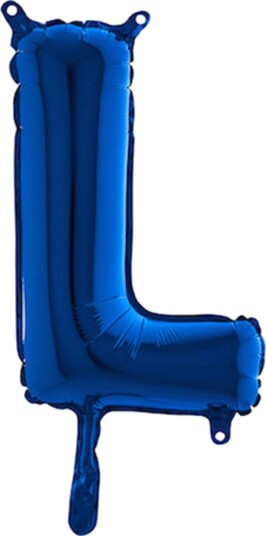 Ballongkungen Bokstavballong Mini Blå Bokstav L 14310B