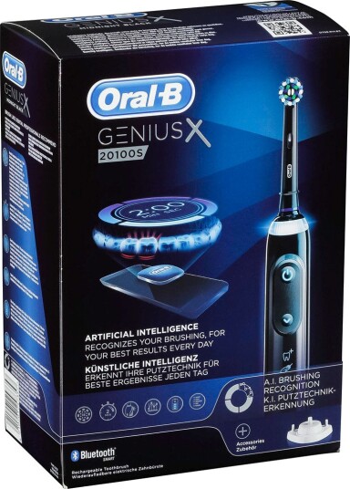 Oral-B Genius X 20100S Elektrisk tannbørste - Midnight Black