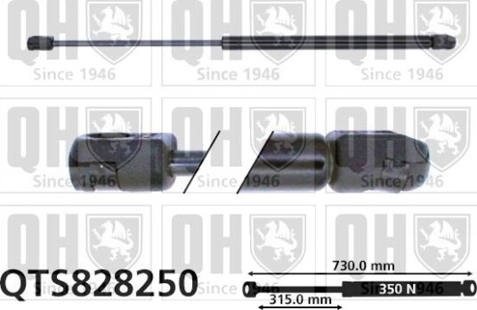 Gassfjær, motorpanser QUINTON HAZELL QTS828250