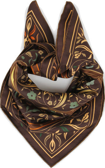 Nohr Studio Lynn Silk Scarf Brun ONE SIZE