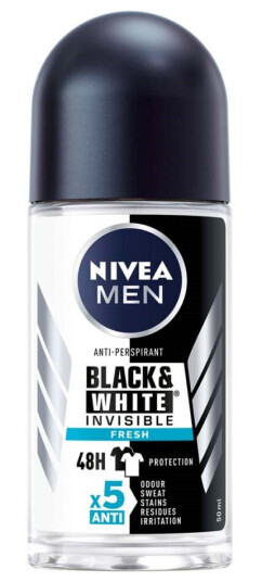 Nivea Men Black & White Fresh Roll-On 50ml Nivea Men Black & White Fresh Roll-On 50ml