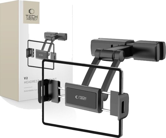 Bilholder For Smarttelefon/Nettbrett Til Nakkestøtte V2 Svart Bilholder For Smarttelefon/Nettbrett Til Nakkestøtte V2 Svart