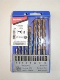 Bor Makita Sett Med Bor For Betong 8 Stk 3-10Mm