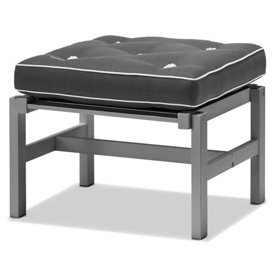 Fri Form 55x55cm skammel aluminium grå