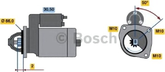 BOSCH 0 986 021 051 Starter BOSCH 0 986 021 051 Starter