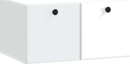  Vegghengt TV skap 59,5 x 41 x 30 cm Hvit Konstruert tre
