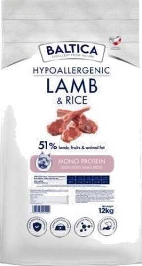 Baltic Agro Hypoallergen Baltica Nutraceutic & Ris Xs S Lam 12 kg