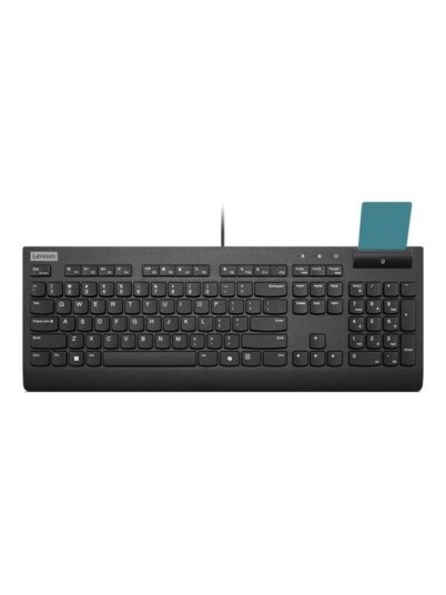 Lenovo Smartcard II keyboard QWERTY Danish black Input Device Tastatur Dansk Svart