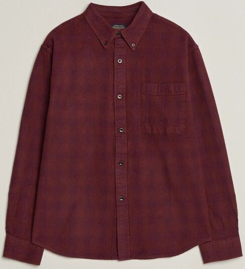 Pendleton Flannel Button Down Shirt Maroon Plaid