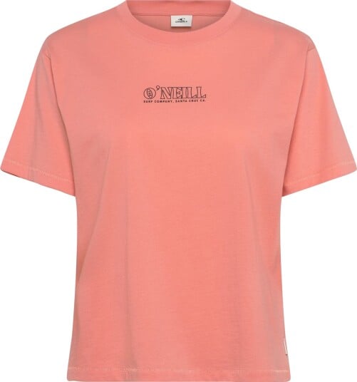 O"neill O"neill Boxy Back Print T Shirt   Coral   L