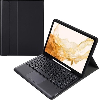 Samsung Galaxy Tab S8+ Etui med Bluetooth Tastatur Svart