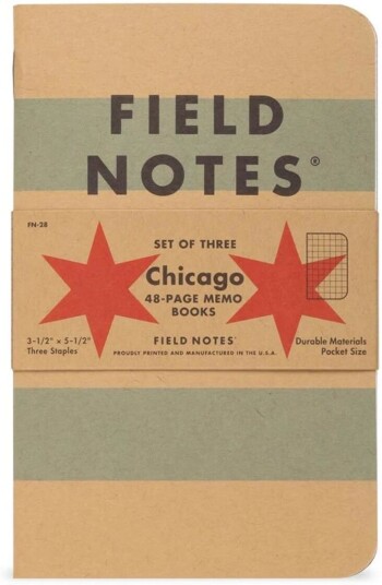 Field Notes Chicago Graph Paper Memo 3-Pakk