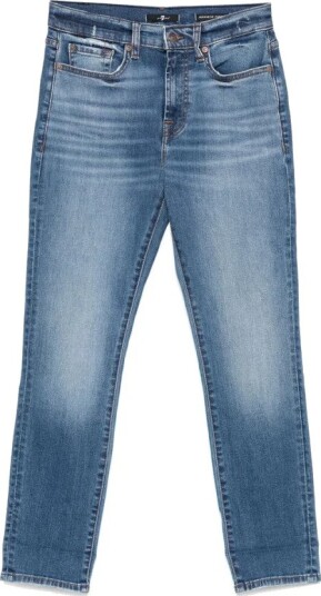 7 For All Mankind Dame Jeans Blå W28,