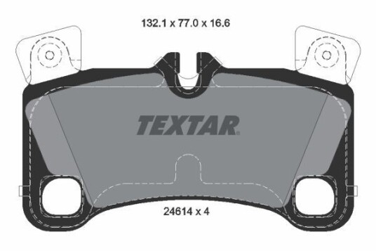 Bremseklosser TEXTAR 2461401 Bremseklosser TEXTAR 2461401