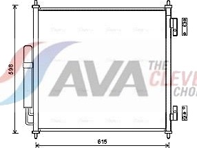 AVA COOLING SYSTEMS AUA5218D Kondensator, klimaanlegg