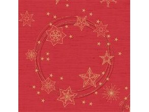 Serviet Dunilin 40X40 Cm Star Shine Red,5 Pk X 45 Stk
