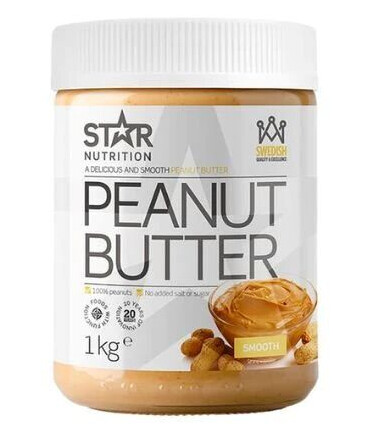 Star Nutrition Peanøttsmør Smooth, 1 Kg