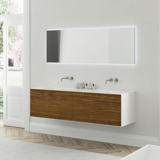 Copenhagen Chic 180D MKII isbrehvit Corian® med amerikansk valnøtt