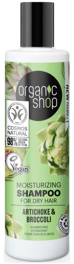 Organic Shop Moisturizing Shampoo Artichoke & Broccoli 280 ml