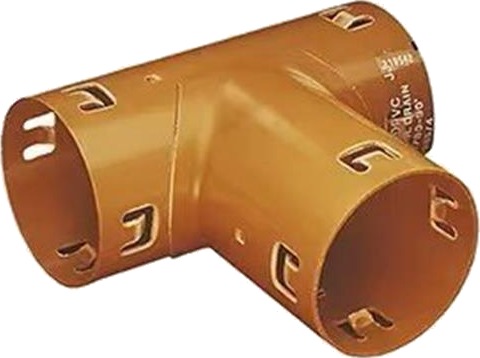Wavin 60 X 60 Mm 90 Gr. Pvc-Drængrenrør