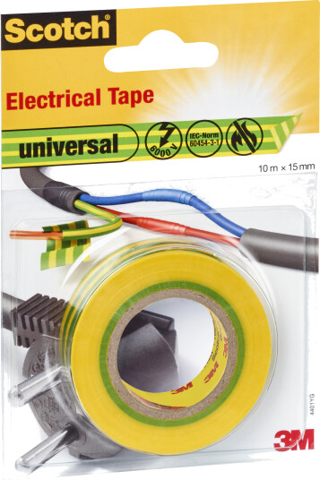 ELTAPE 4401YG 10M15MM GULGRØNN
