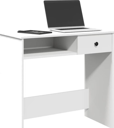 Skrivebord hvit 80x40x75 cm sponplate