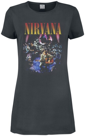 Nirvana Kort kjole Amplified Collection Live In NYC S til XXL Damer koksgrå